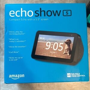 In box, opened and powered on, factory reset. Amazon Echo Show 5 (2nd Gen)